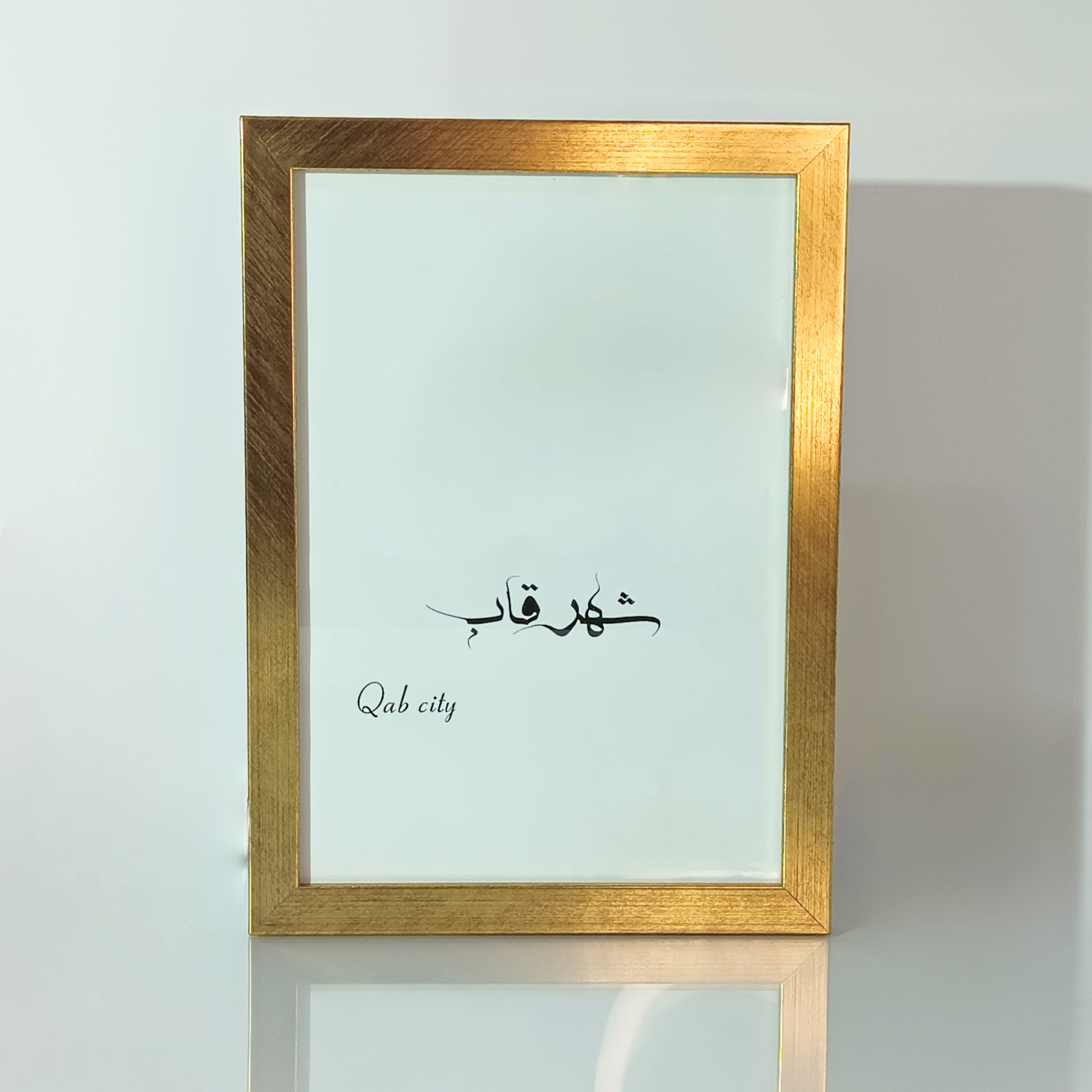 قاب عکس دو سانت تخت رنگ طلایی
