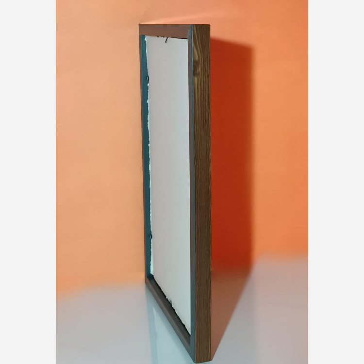 قاب عکس طرح چوب قهوه ای 2 سانت سایز 13 در 18