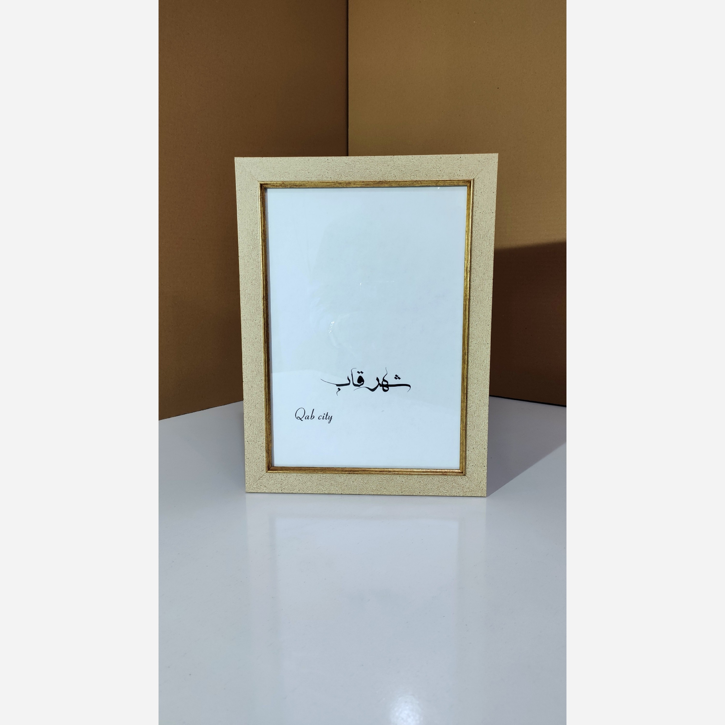 قاب عکس سه سانت طلایی طرح کارتن